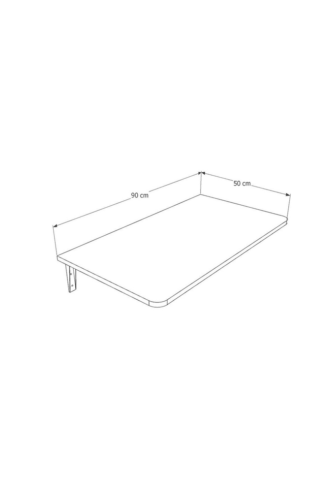Dmm-03 Duvara Monte Masa Çalışma Yemek Masası Duvardan Açılan Montaj Monteli Masa - Görsel 7