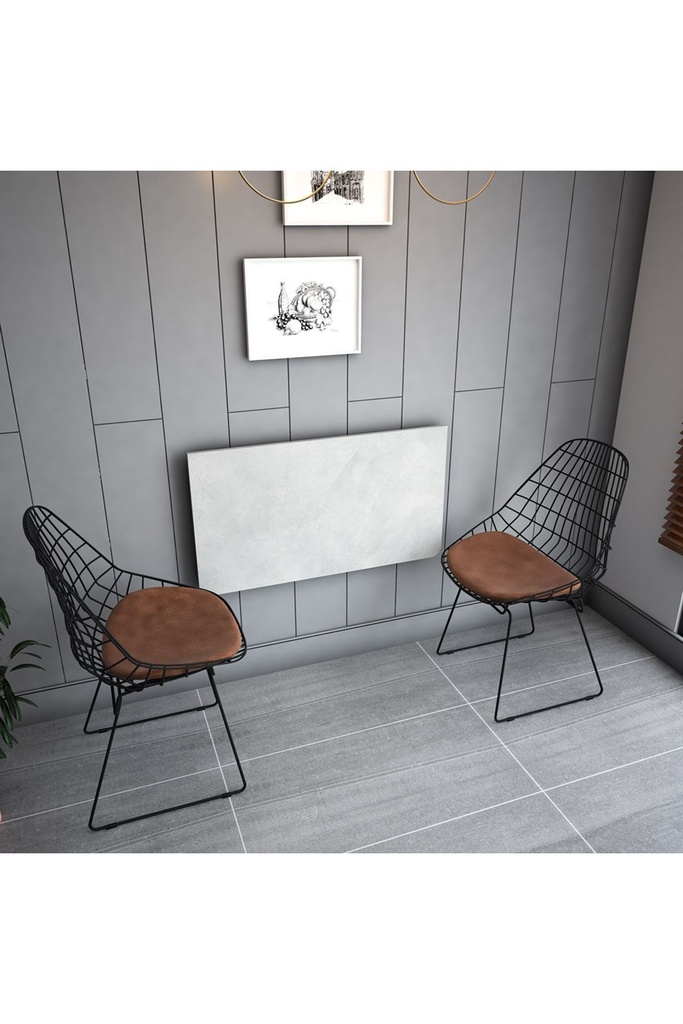 Dmm-03 Duvara Monte Masa Çalışma Yemek Masası Duvardan Açılan Montaj Monteli Masa - Görsel 2