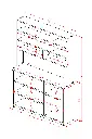 Kahve Köşesi & Çok Amaçlı Mutfak Dolabı %100 MDFLAM KAHVE03 - Görsel 2