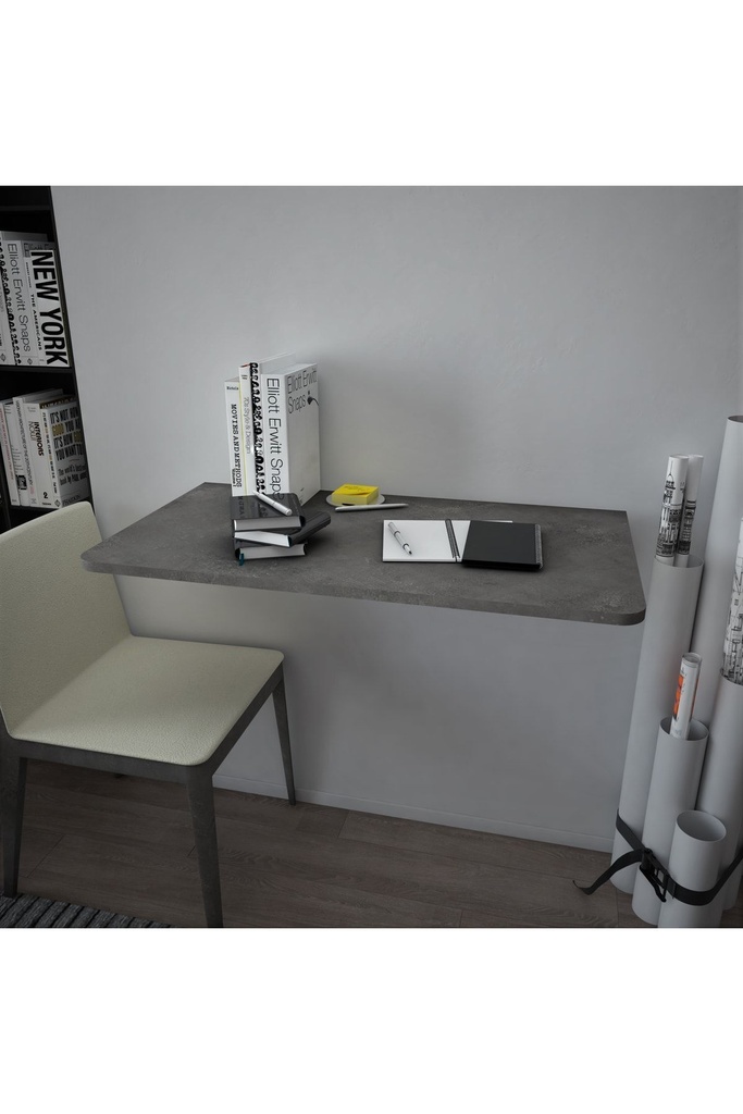 Dmm-07 Duvara Monte Masa Çalışma Yemek Masası Duvardan Açılan Montaj Monteli Masa - Görsel 3