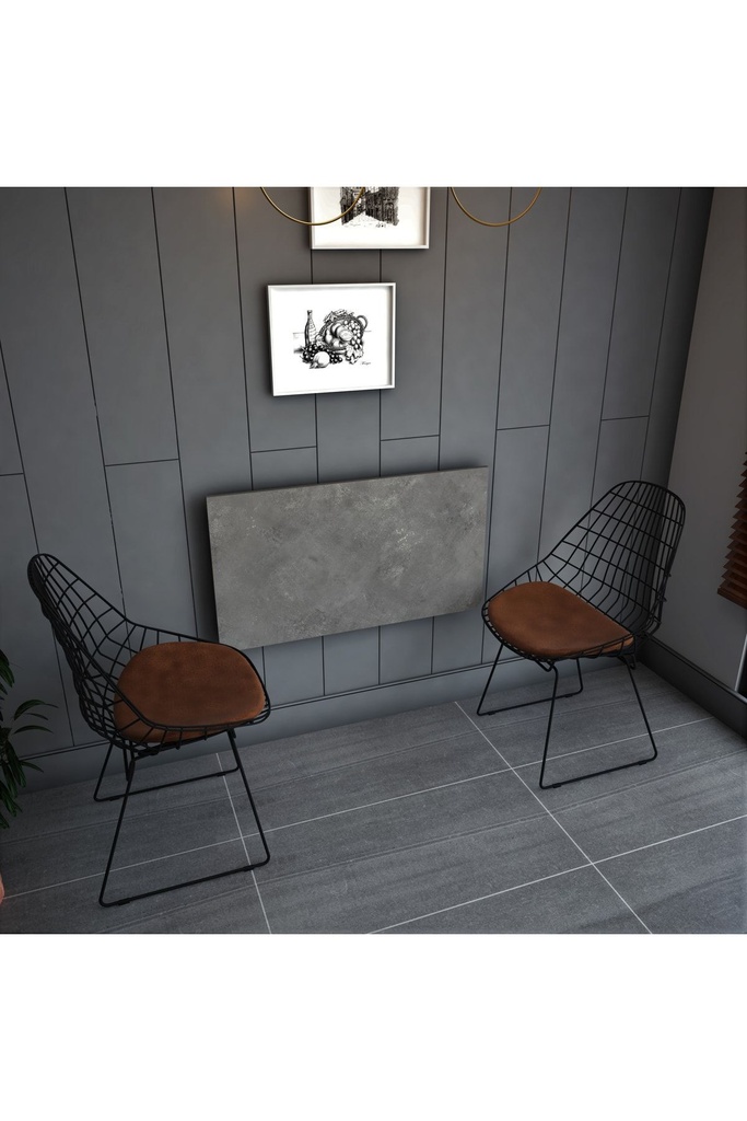 Dmm-07 Duvara Monte Masa Çalışma Yemek Masası Duvardan Açılan Montaj Monteli Masa - Görsel 2