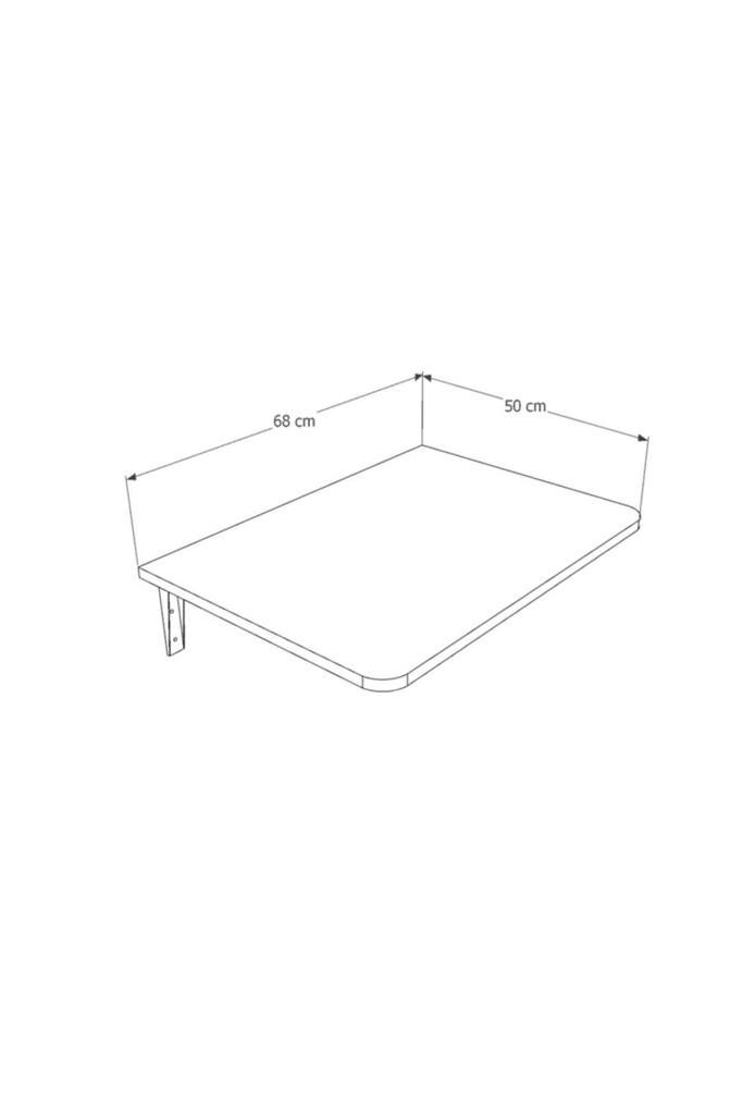 Dmm-09 Duvara Monte Masa Çalışma Yemek Masası Duvardan Açılan Montaj Monteli Masa - Görsel 7