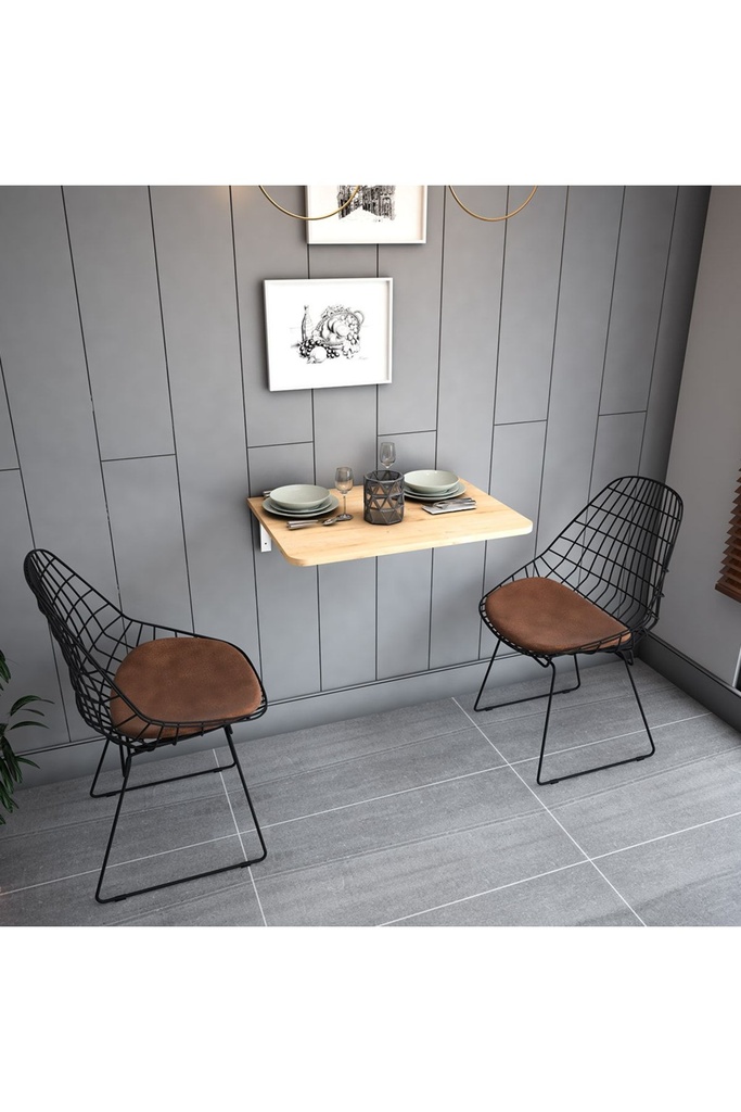 Dmm-10 Duvara Monte Masa Çalışma Yemek Masası Duvardan Açılan Montaj Monteli Masa - Görsel 3