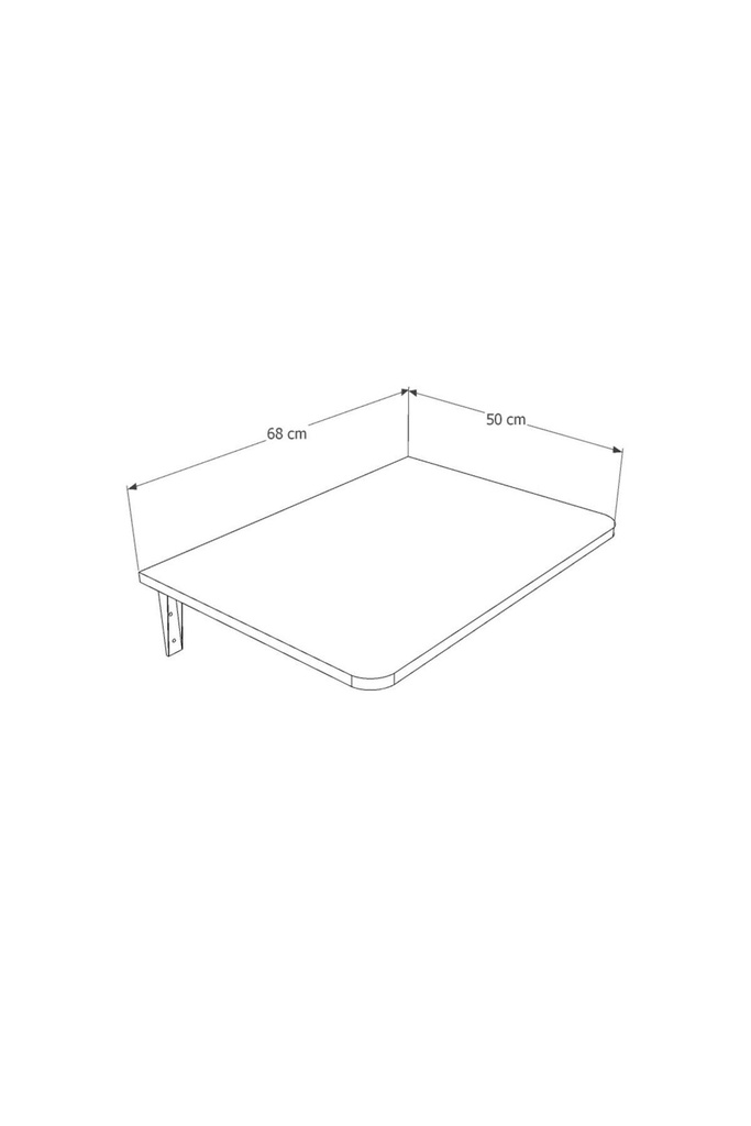 Dmm-11 Duvara Monte Masa Çalışma Yemek Masası Duvardan Açılan Montaj Monteli Masa - Görsel 8