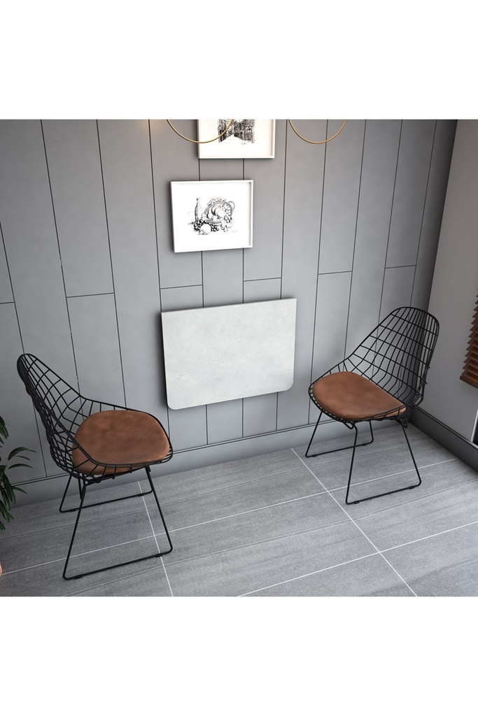 Dmm-11 Duvara Monte Masa Çalışma Yemek Masası Duvardan Açılan Montaj Monteli Masa - Görsel 2