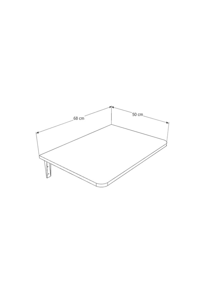 Dmm-12 Duvara Monte Masa Çalışma Yemek Masası Duvardan Açılan Montaj Monteli Masa - Görsel 6