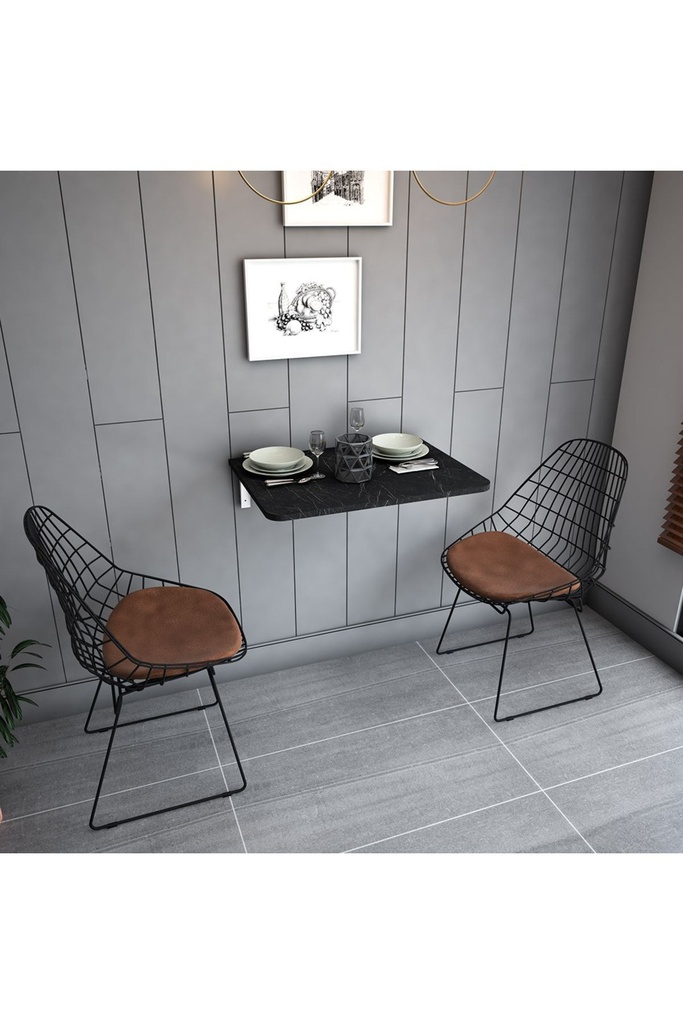 Dmm-12 Duvara Monte Masa Çalışma Yemek Masası Duvardan Açılan Montaj Monteli Masa - Görsel 3