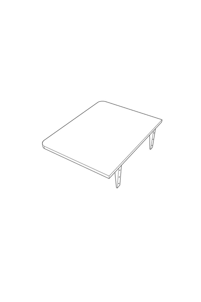 Dmm-13 Duvara Monte Masa Çalışma Yemek Masası Duvardan Açılan Montaj Monteli Masa - Görsel 6