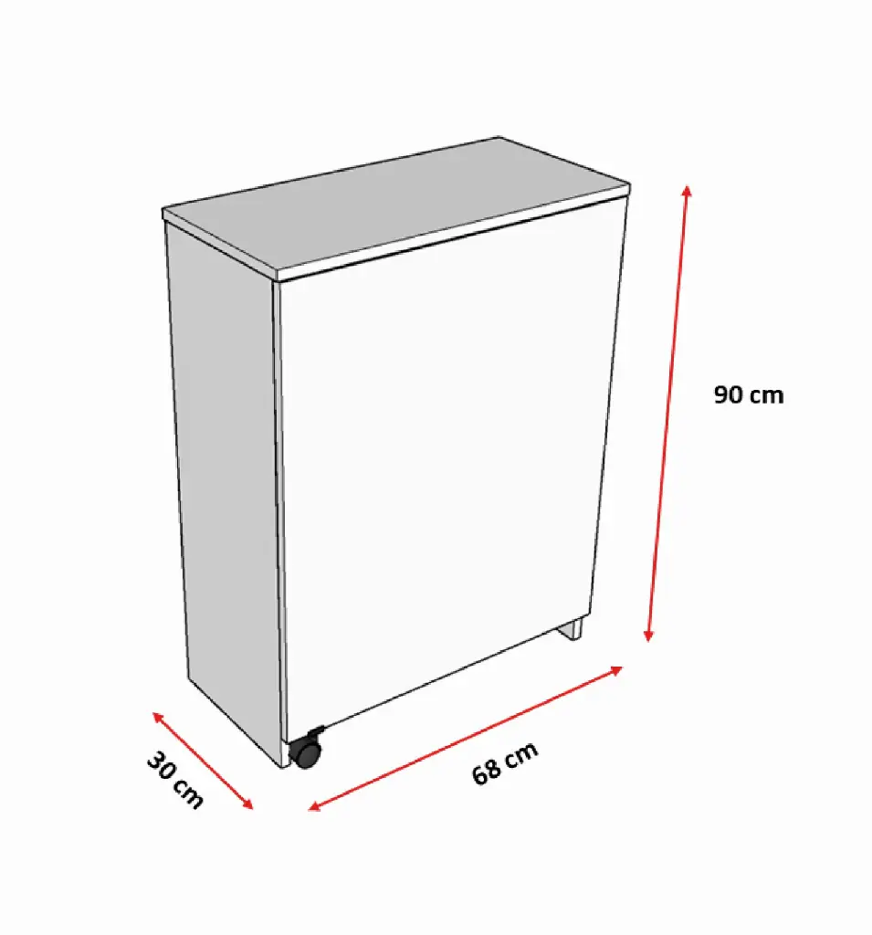 Mutfak Fonksiyonel Kiler Dolabı Katlanır Masa MD-003 - Görsel 2