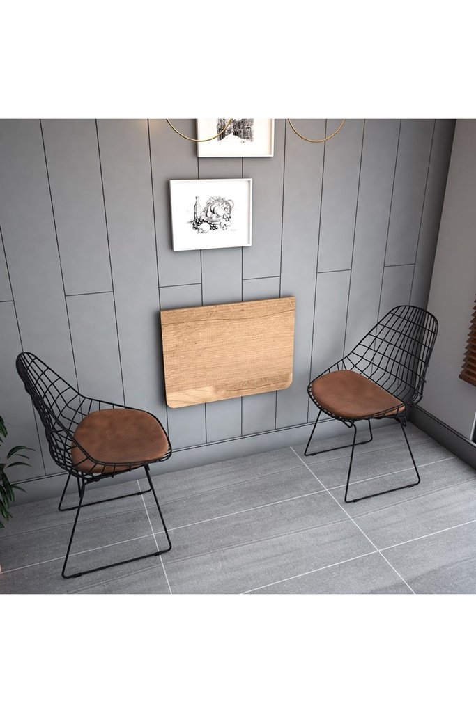 Dmm-13 Duvara Monte Masa Çalışma Yemek Masası Duvardan Açılan Montaj Monteli Masa - Görsel 2