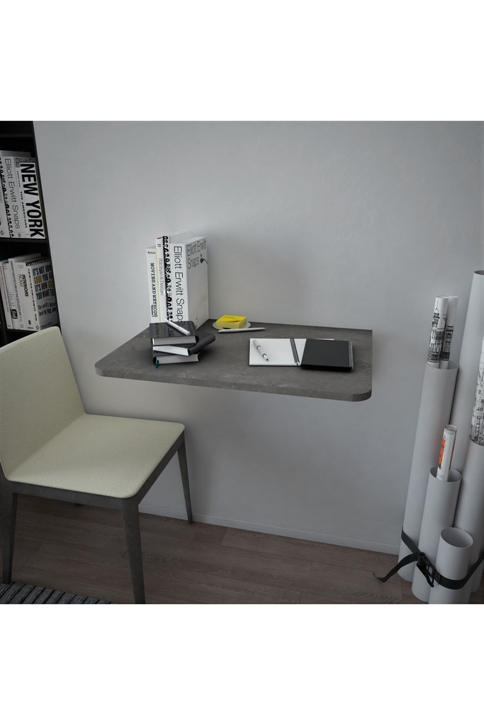 Dmm-15 Duvara Monte Masa Çalışma Yemek Masası Duvardan Açılan Montaj Monteli Masa - Görsel 3