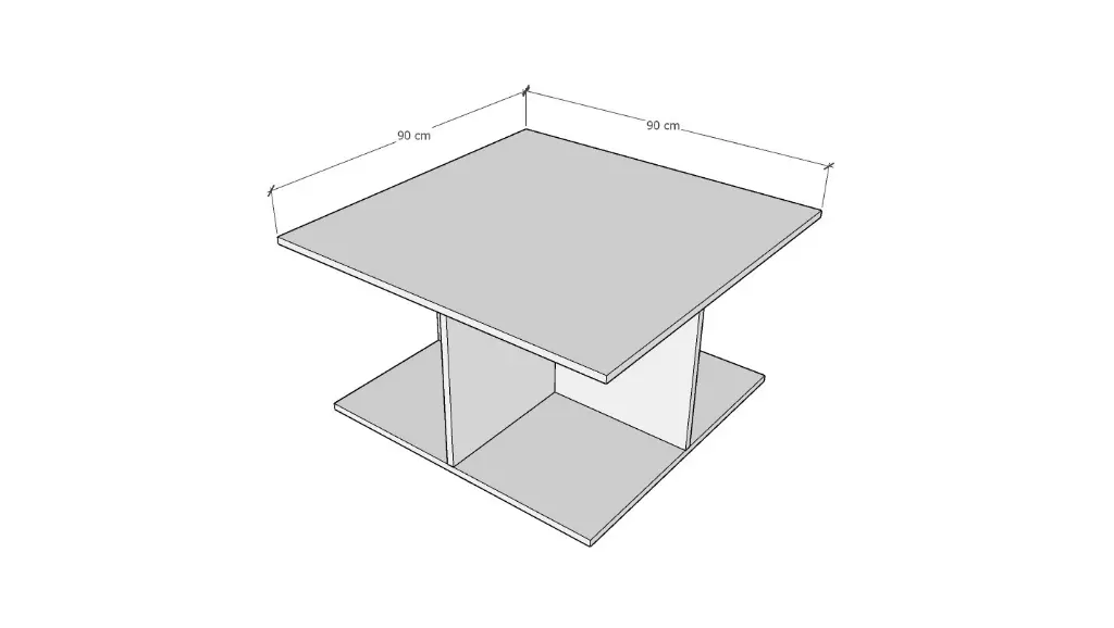 Orta Sehpa Tekerlekli %100 MDFLAM - OS002 - Görsel 2