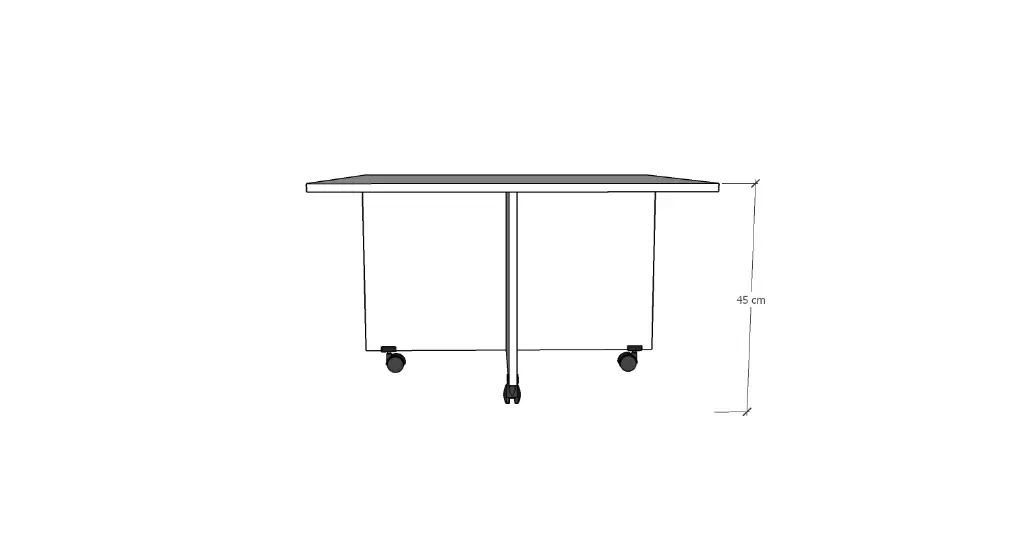 Orta Sehpa 4 Yavrulu Tekerlekli %100 MDFLAM - OS003 - Görsel 4