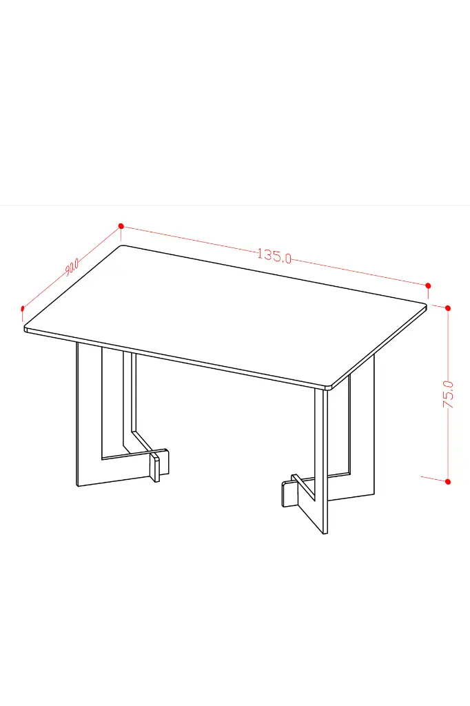 Yemek Masası %100 MDFLAM YM-02 - Görsel 2