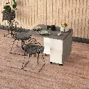 Katlanır Mutfak Masası Retro Gri KM-14  - Görsel 2