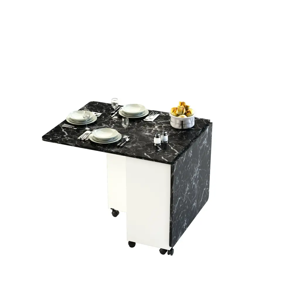 Katlanır Mutfak Masası Royal Mermer KM-15  - Görsel 6