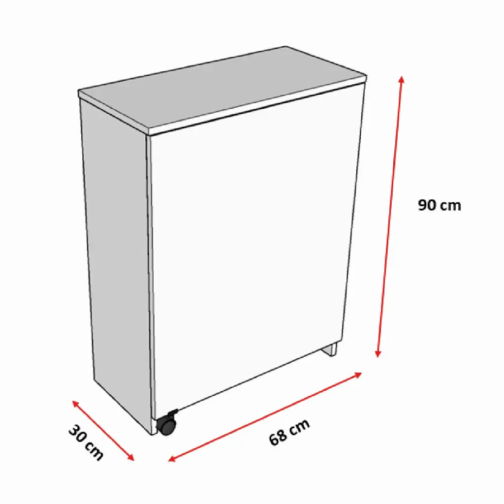 Çalışma Odası Fonksiyonel Kitaplık + Katlanır Masa MD002 - Görsel 2