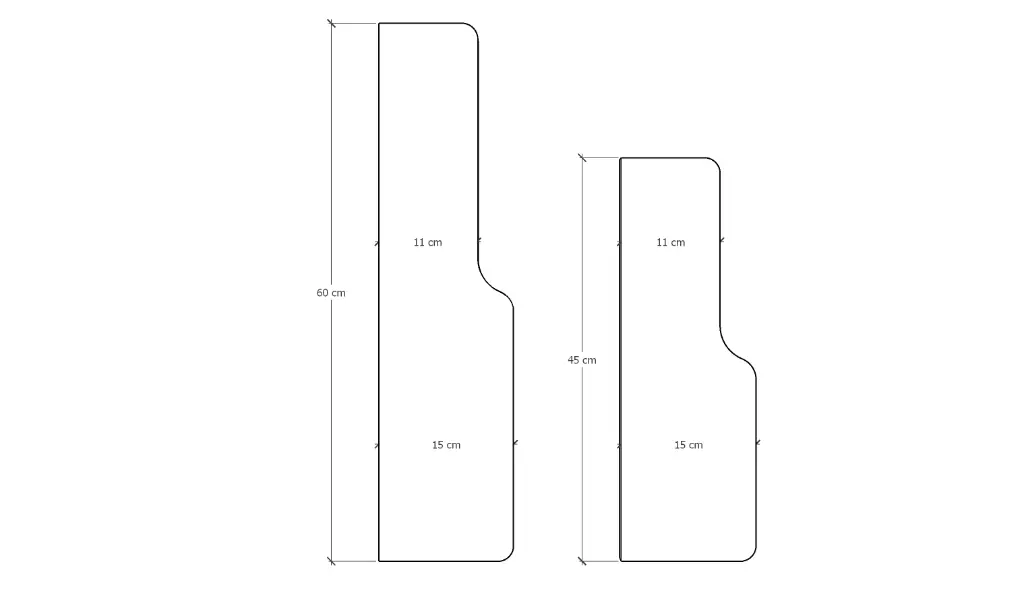 Doğal Modern Organizer Düzenleyici 2'li Kıvrımlı Dekoratif Kitaplık Banyo Mutfak Duvar Rafı - Görsel 3