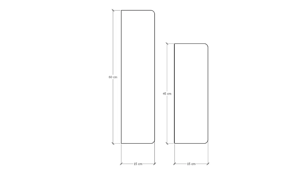 Modern Organizer Düzenleyici Dekoratif 2'li Kitaplık Banyo Mutfak Duvar Rafı - Görsel 3