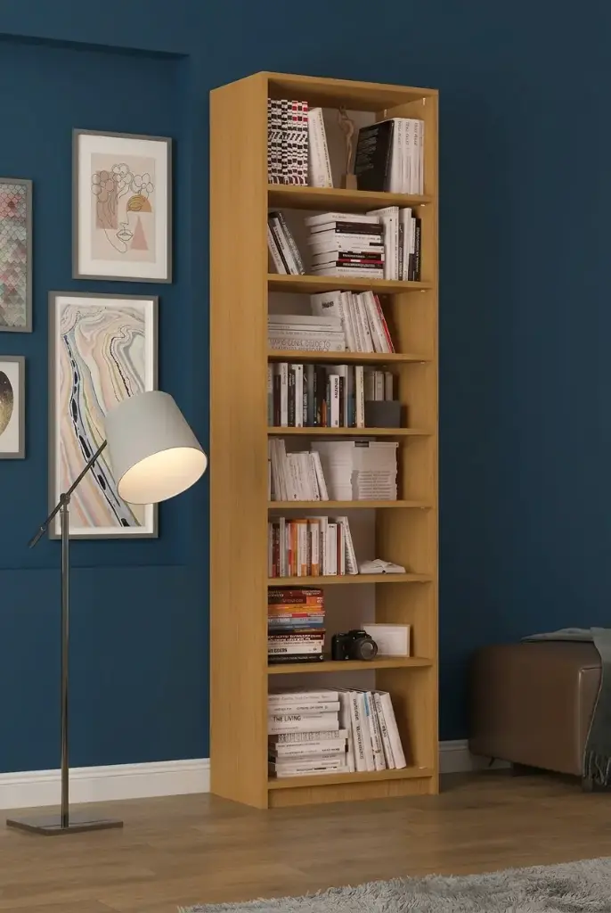 MDFLAM - Afrika Ceviz Kitaplık K-06