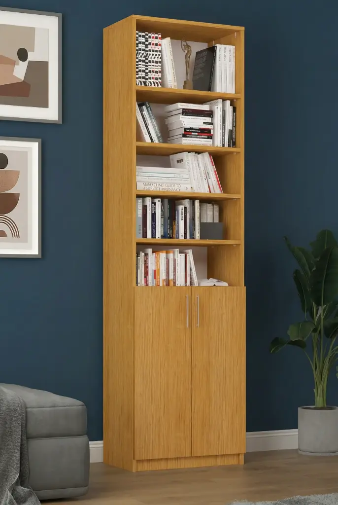 MDF - Afrika Ceviz Kitaplık K-36