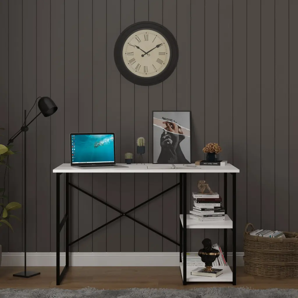 Raflı Metal Çalışma Masası METALÇM-01