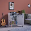 Kitaplıklı Çalışma Masası Tekerlekli 60x50 cm %100 MDFLAM MD-002