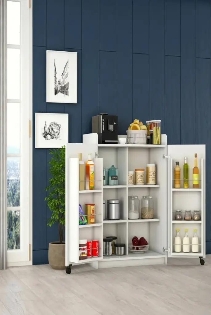 SUNTA - Mutfak Kiler Dolabı - Beyaz