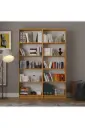 5 Raflı 2 Modüllü Kitaplık — 169 cm, %100 MDF K003