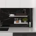 Modern Organizer Düzenleyici Dekoratif 2'li Kitaplık Banyo Mutfak Duvar Rafı