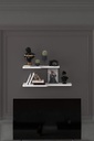 Duvar Rafı 2'li Kıvrımlı Set 60 ve 45 cm MDF - DRF-03