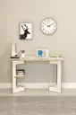 Raflı Çalışma Masası 120 cm, Yan Raflı MDFLAM Ofis Masası - ÇM-02 
