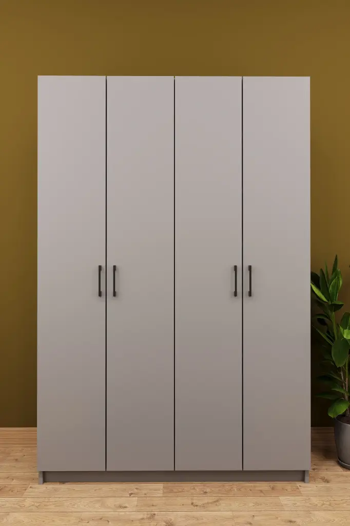 4 Kapaklı Vestiyer ve Portmanto 120 cm Ayakkabılıklı Askılıklı V-08 