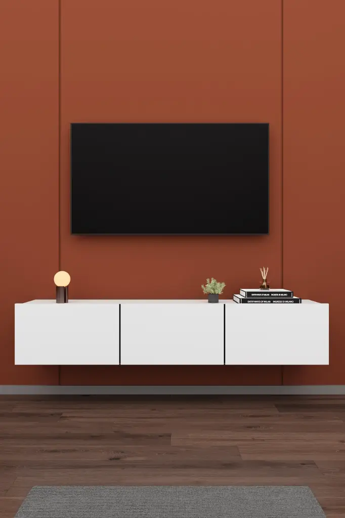 Duvara Monte TV Ünitesi T-27 | 160 cm, 3 Kapaklı, 4 Renk Seçeneği 