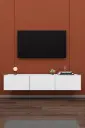 Duvara Monte TV Ünitesi T-27 | 160 cm, 3 Kapaklı, 4 Renk Seçeneği 