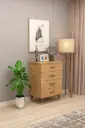 4 Çekmeceli Şifonyer %100 MDFLAM 65cm