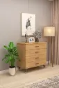 4 Çekmeceli Şifonyer %100 MDFLAM 90cm