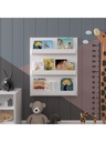 Çocuk Kitaplığı 75 cm Duvara Monte 3 Katlı Kitap Rafı - ÇR-02 
