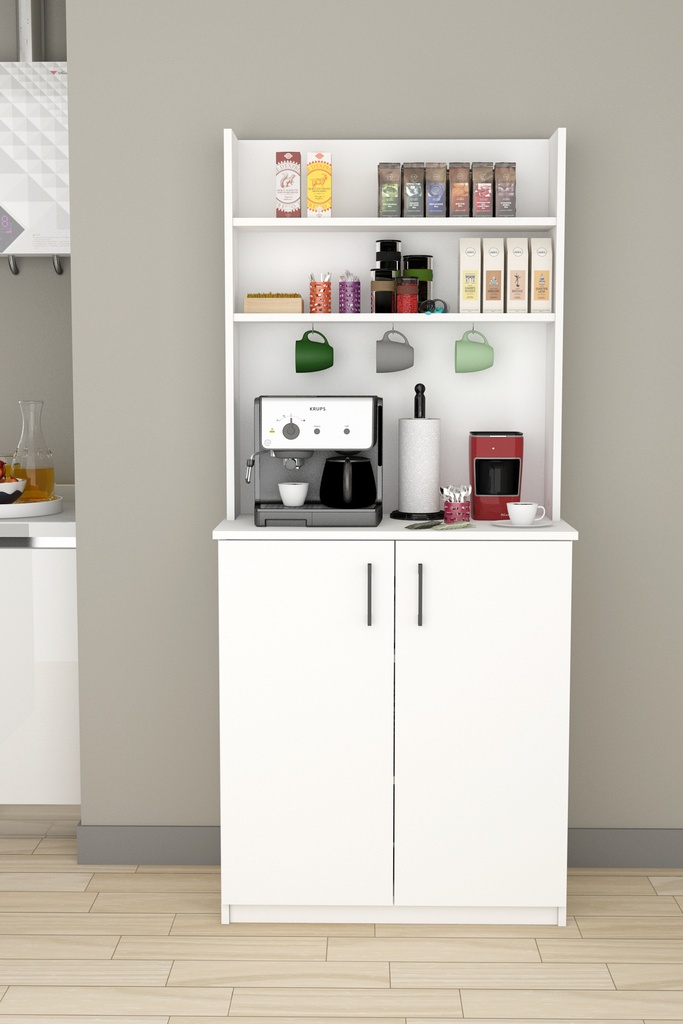 Kahve Köşesi & Çok Amaçlı Mutfak Dolabı %100 MDFLAM KAHVE01