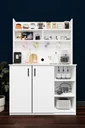 Kahve Köşesi Mutfak Dolabı 120 cm Çok Bölmeli %100 MDF - KAHVE02