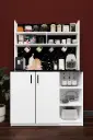 Kahve Köşesi Mutfak Dolabı 120 cm Çok Bölmeli %100 MDFLAM - KAHVE02 