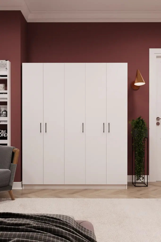 5 Kapaklı 150cm Gardırop G-09