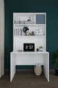 Kitaplıklı Çalışma Masası 100 cm, Raflı Ofis ve Ders Masası - ÇM-03 