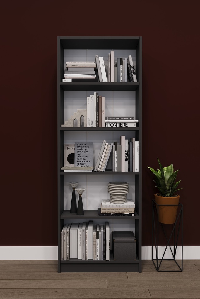 Raflı Kitaplık 169 cm Tek Modül Açık Kitaplık K002 