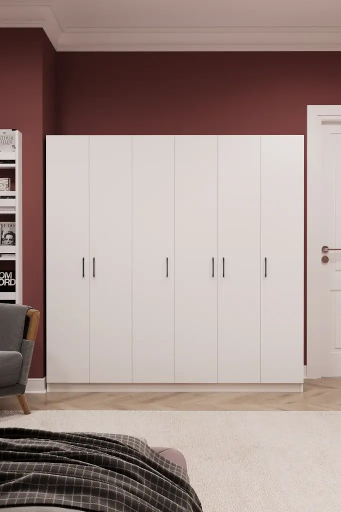 6 Kapaklı 180cm Gardırop G-06