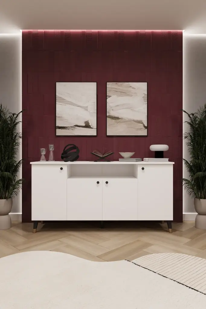 4 Kapaklı Bölmeli Konsol KNSL-02