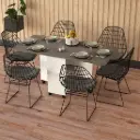 Katlanır Mutfak Masası Retro Gri KM-14 