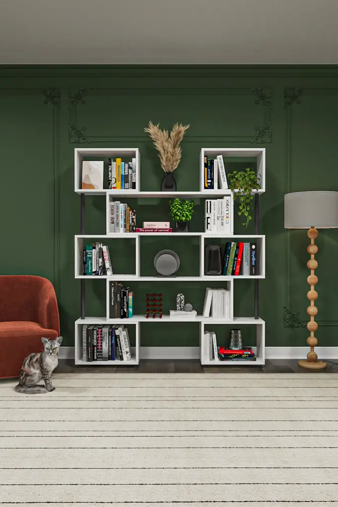 Asra Trend Duvar/Köşe Modüler Kitaplık DK-02 