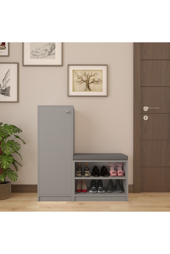 Kül Gri Ayakkabılık %100 MDFLAM A-13