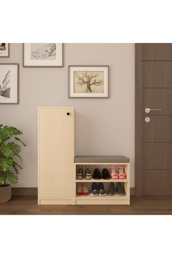 Asra Trend Akça Ağaç Ayakkabılık A-14 (MDFLAM)